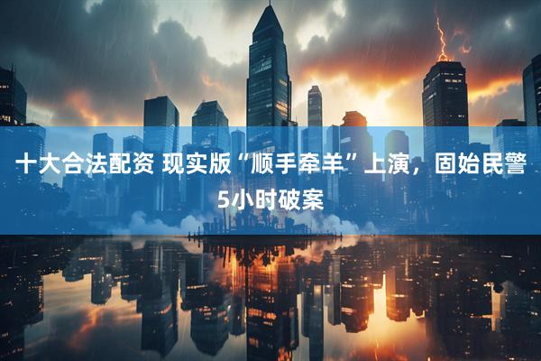 十大合法配资 现实版“顺手牵羊”上演，固始民警5小时破案